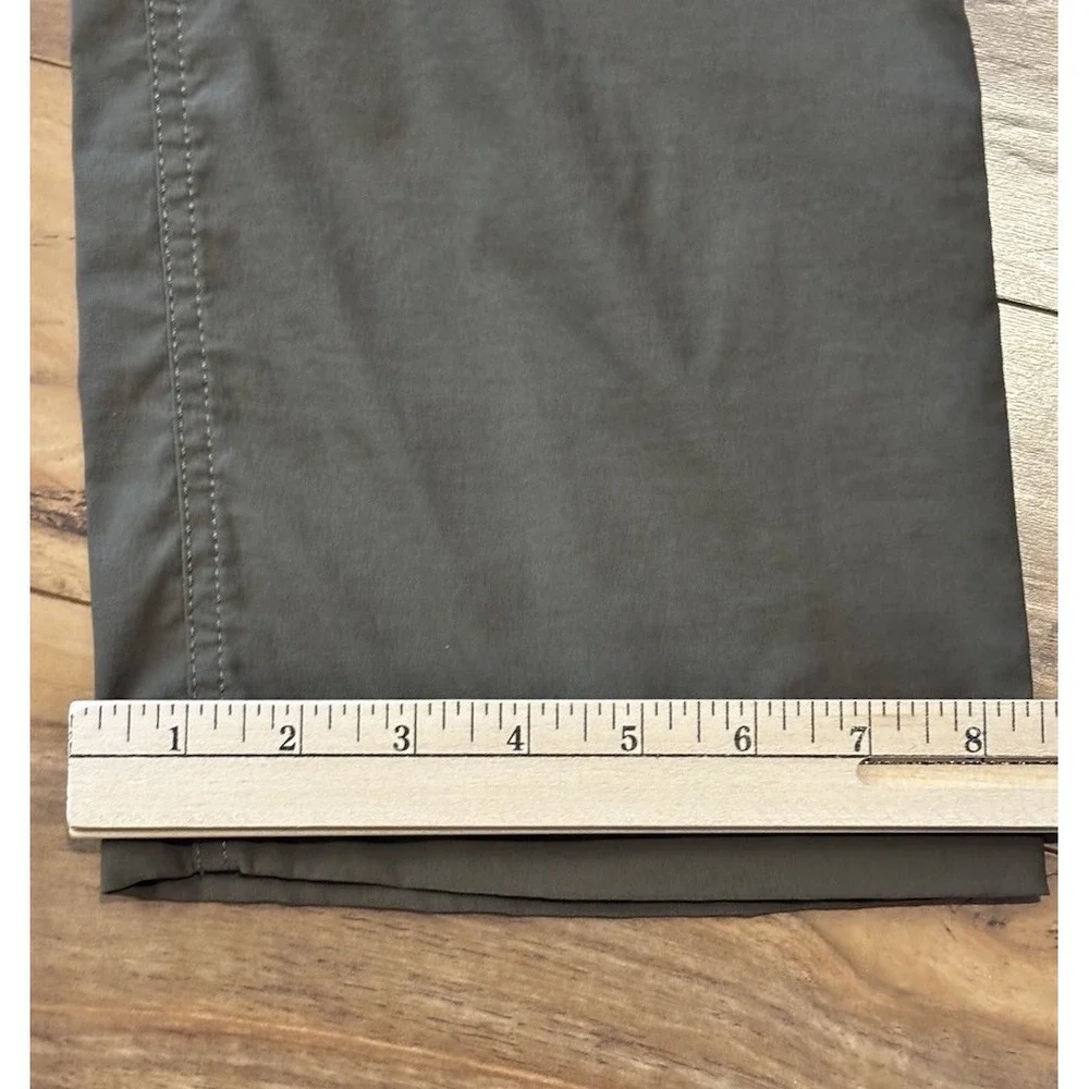 Eddie Bauer Mens 34x28  Green Travex Pants Outdoor Stretch Hiking Walking‎
